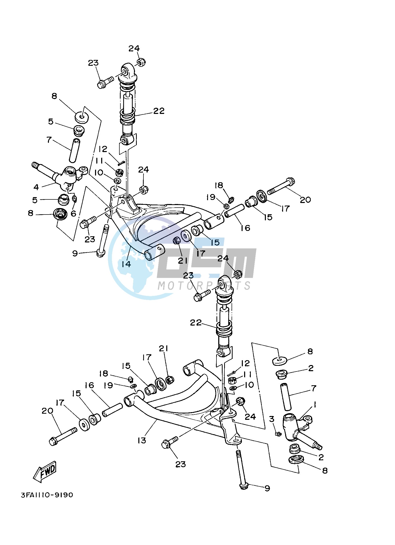 FRONT SUSPENSION & WHEEL