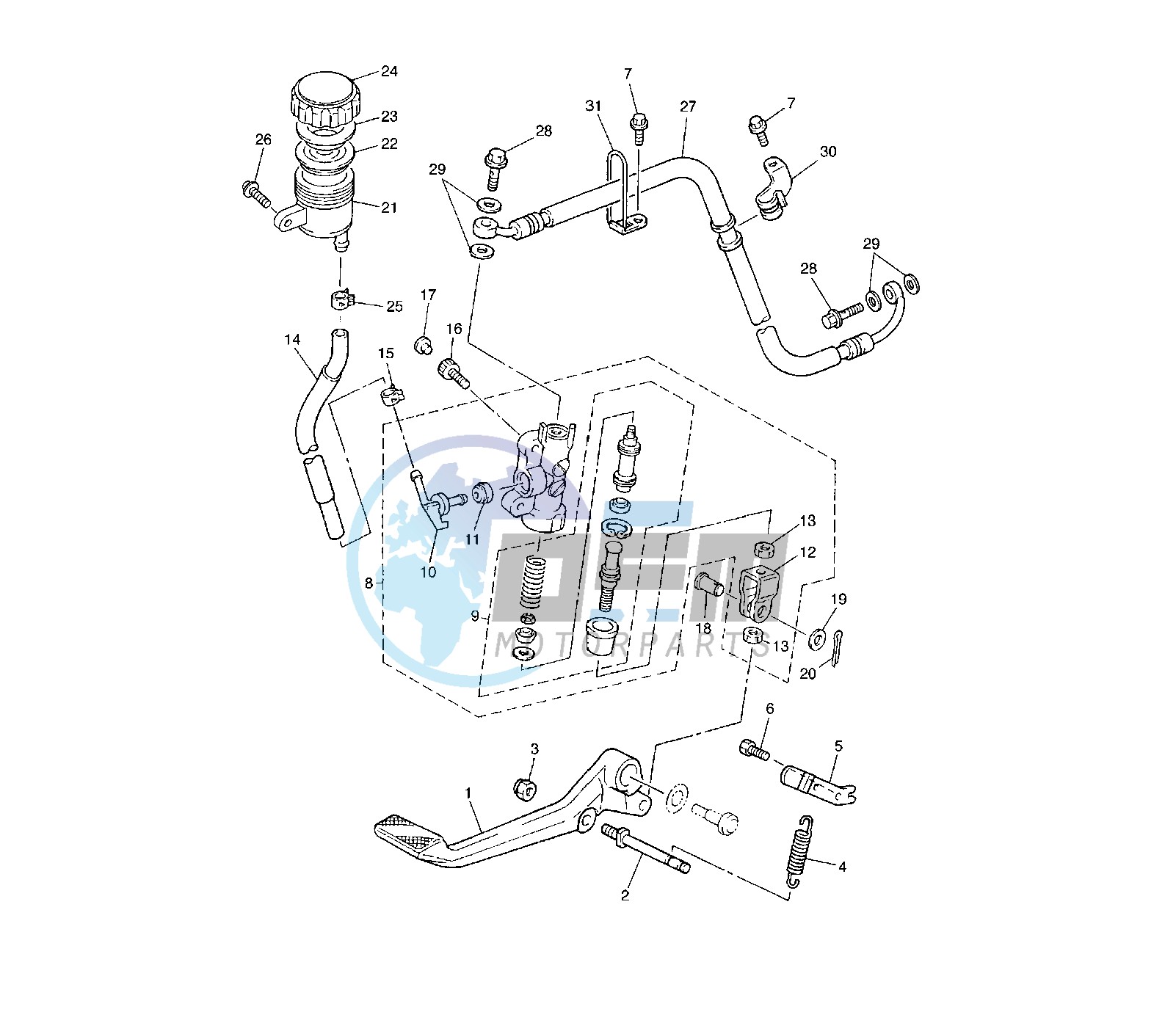 REAR MASTER CYLINDER