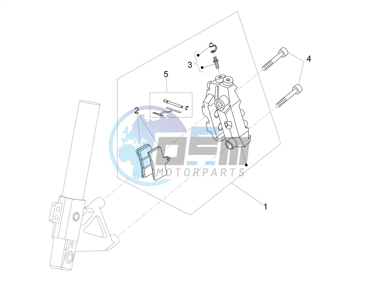 Front brake caliper