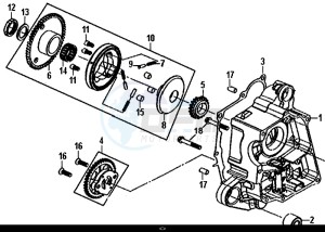 CROX 50 (25 KM/H) (AE05WA-NL) (E4) (L8-M1) drawing R CRANK CASE-OIL PUMP ASSY