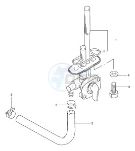 TU250X (E2) drawing FUEL COCK