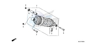 CB650FAH 2ED - (2ED) drawing REAR CUSHION