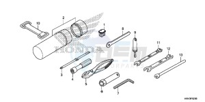 TRX500FE2E TRX500FE2 Europe Direct - (ED) drawing TOOLS