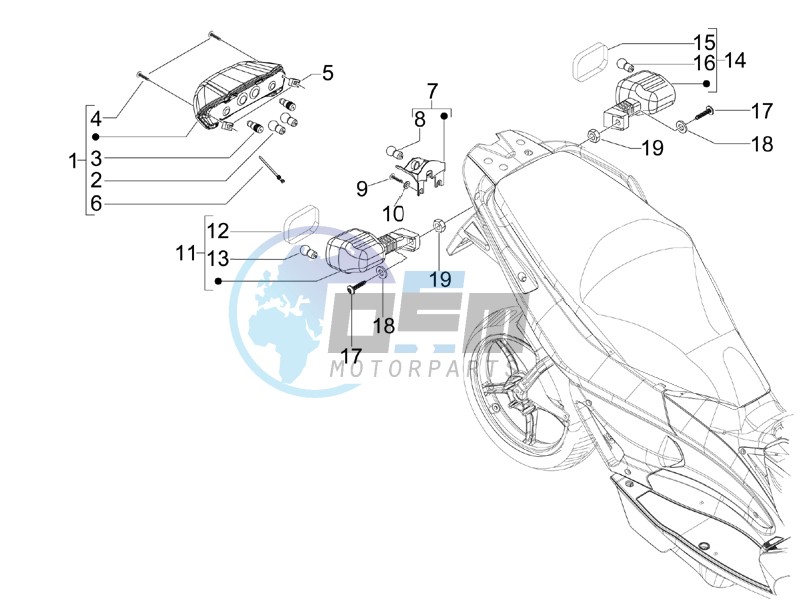 Rear headlamps - Turn signal lamps