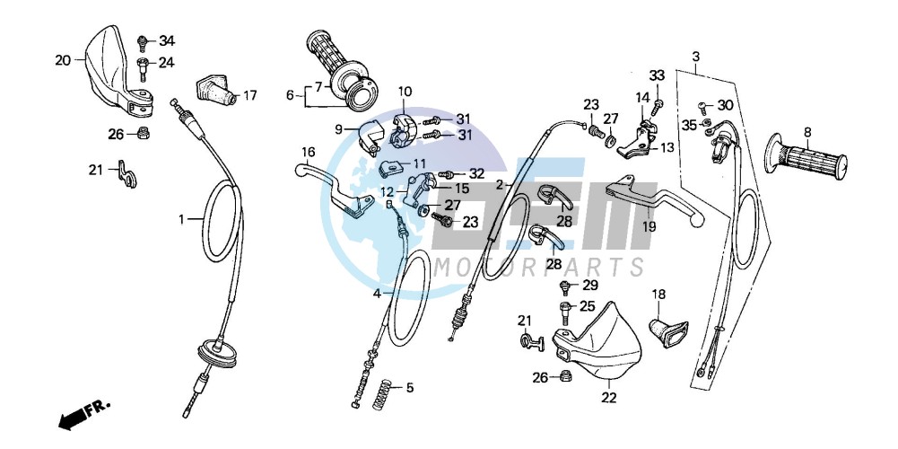 HANDLE LEVER/CABLE