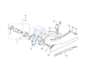 YP R X-MAX 250 drawing CAMSHAFT AND TIMING CHAIN