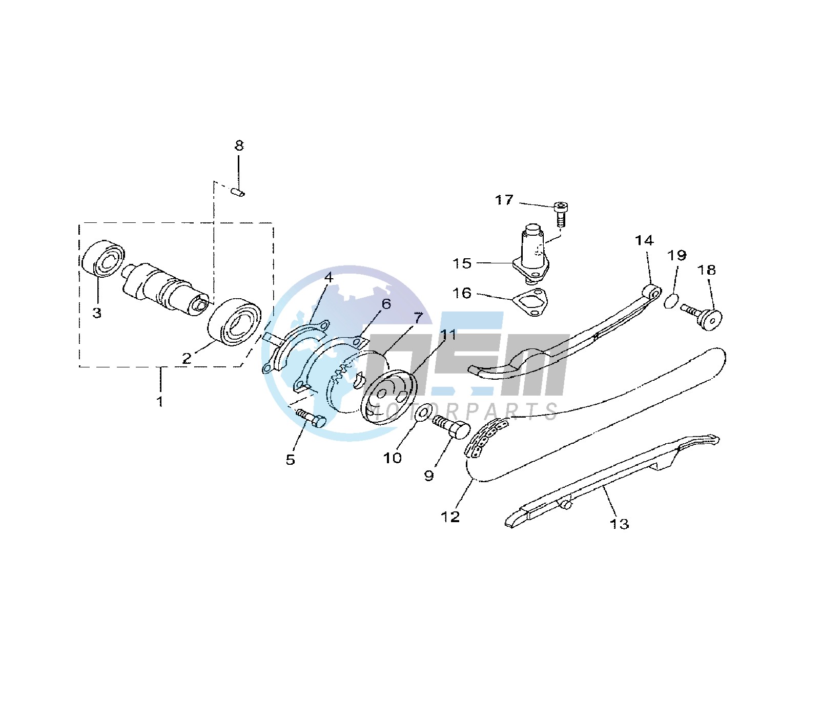 CAMSHAFT AND TIMING CHAIN