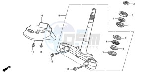 PES150R 125 drawing STEERING STEM