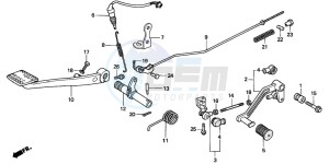 CBX750P2 drawing PEDAL