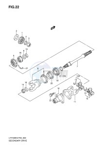 LT-F400 (P24) drawing SECONDARY DRIVE