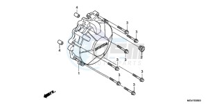 CBR600FAB CBR600F ABS E drawing GENERATOR COVER