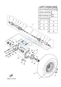 YXM700E YXM70VPHG VIKING EPS HUNTER (B427) drawing REAR WHEEL