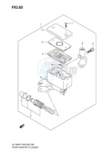 DL1000 (E3-E28) V-Strom drawing FRONT MASTER CYLINDER