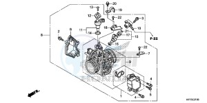 TRX420FAD TRX420 Europe Direct - (ED) drawing THROTTLE BODY