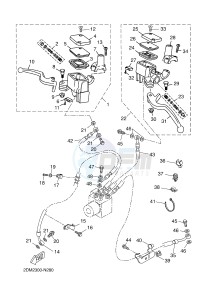 YP125RA (ABS) X-MAX 125 ABS (2DMG 2DMG) drawing FRONT MASTER CYLINDER