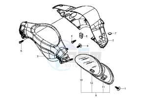 Fly 4T 50 drawing Dashboard Unit