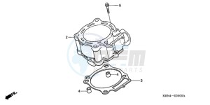 CRF250R9 Australia - (U / BLA) drawing CYLINDER