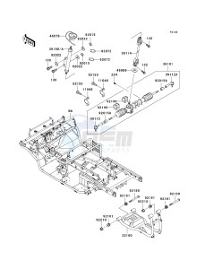 KAF 620 K [MULE 3010 TRANS4X4 HARDWOODS GREEN HD] (K6F-K8F) K7F drawing FRAME