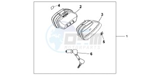 CBF1000FAB drawing NARROW PANNIER SET