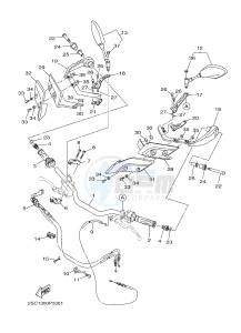 MT09TRA MT-09TRA TRACER 900 (2SC1 2SC2) drawing STEERING HANDLE & CABLE