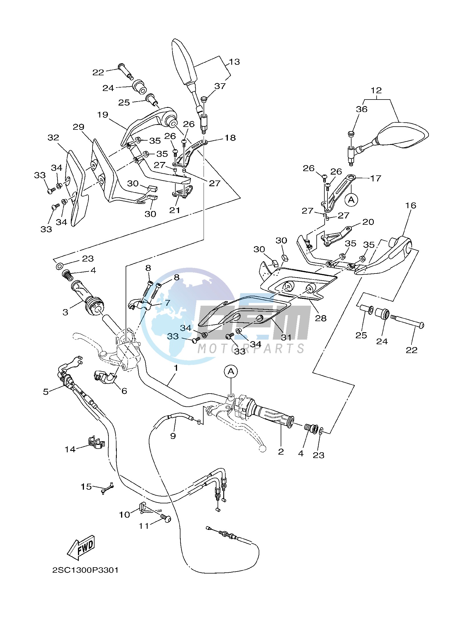 STEERING HANDLE & CABLE