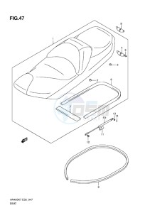 AN400 BURGMAN EU-UK drawing SEAT