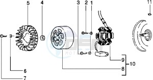 Typhoon 125 drawing Flywheel magneto