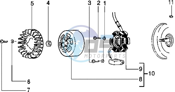 Flywheel magneto