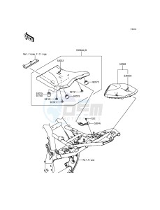 Z800 ABS ZR800DGFA UF (UK FA) XX (EU ME A(FRICA) drawing Seat