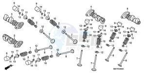 XL1000V9 F / CMF drawing CAMSHAFT/VALVE