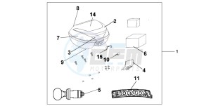 CBF1000 drawing TOP BOX 35 L G-192M