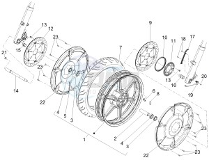 MGX 21 FLYING FORTRESS 1380 USA drawing Front wheel