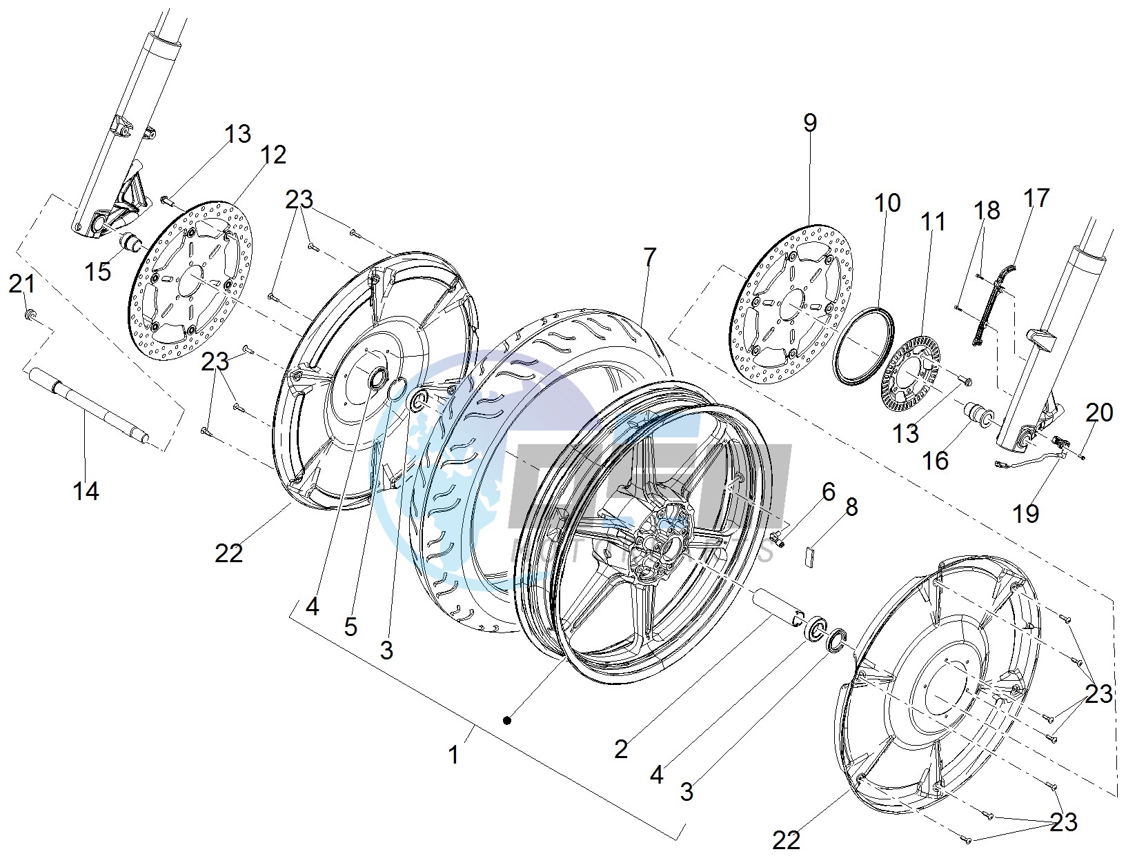 Front wheel