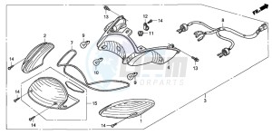 NES125 drawing REAR COMBINATION LIGHT