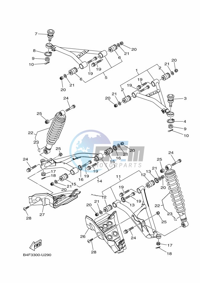 FRONT SUSPENSION & WHEEL