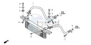 TRX350FM FOURTRAX drawing OIL COOLER