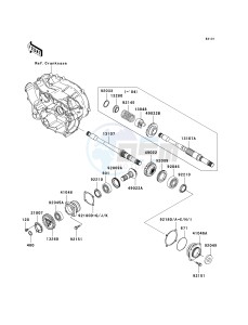 KVF 360 A [PARAIRIE 360 4X4] (A1-A3) PRAIRIE 360 4X4] drawing FRONT BEVEL GEAR