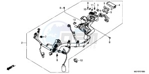 VFR800XB Crossrunner E drawing WIRE HARNESS