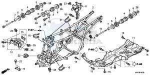 TRX500FM2F TRX500FM U drawing FRAME BODY