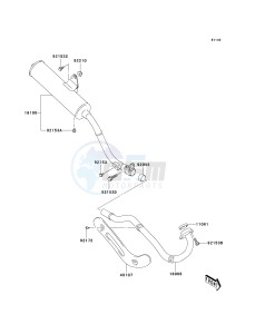 KLX 125 B (B6F) B6F drawing MUFFLER-- S- -