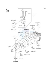 ZR 1000 B [Z1000] (7F-8F) B7F drawing CRANKSHAFT