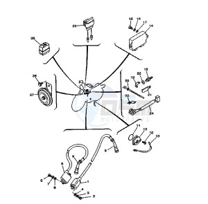 XV DX VIRAGO 535 drawing ELECTRICAL DEVICES