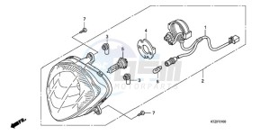 PES125R9 France - (F / CMF STC 2F) drawing HEADLIGHT