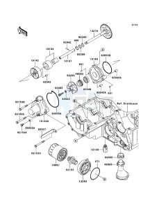 Z750S ZR750-K1H FR GB XX (EU ME A(FRICA) drawing Oil Pump