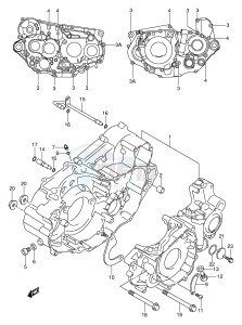 DR-Z400 (E3-E28) drawing CRANKCASE