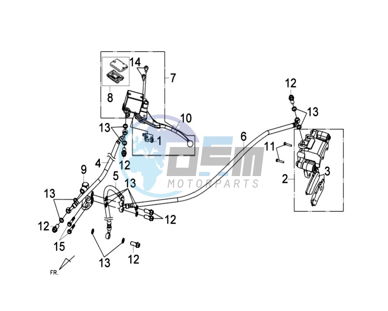 REAR BRAKE CALIPER / BRAKE MOUNT