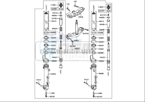 ZRX 1200 (EU) drawing FRONT FORK