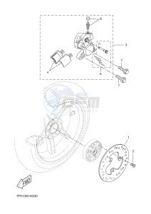 NS50N NITRO NAKED (1PL2 1PL2) drawing REAR BRAKE CALIPER