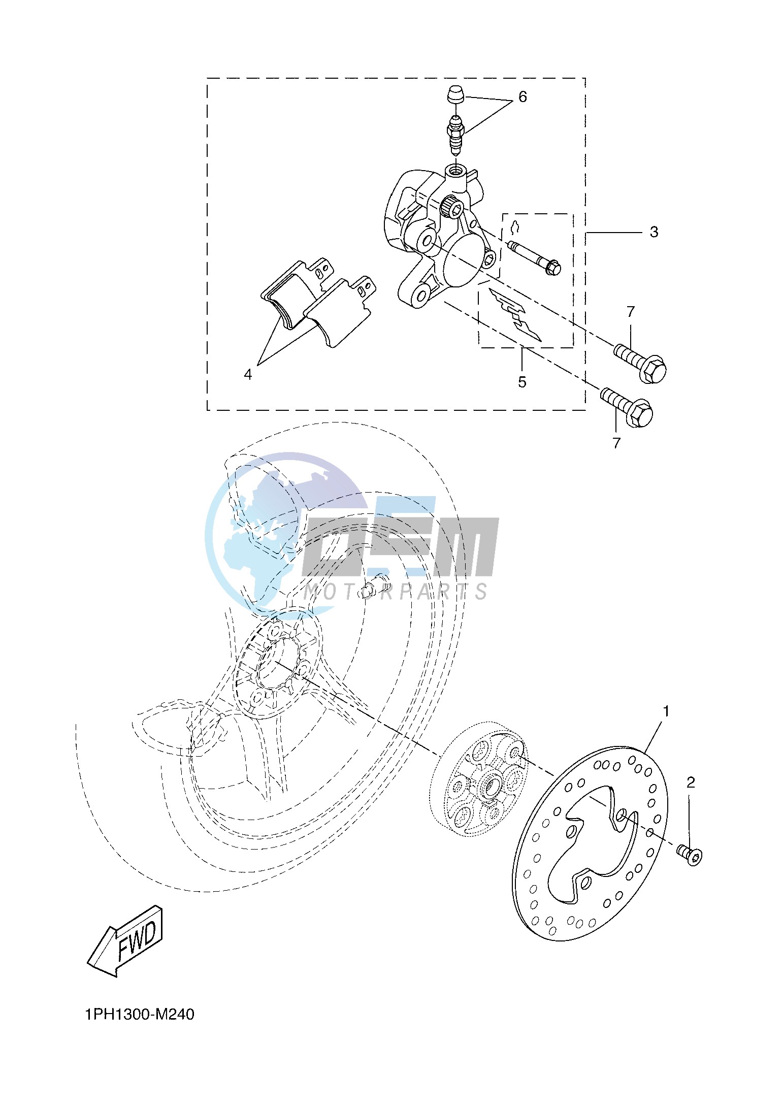 REAR BRAKE CALIPER