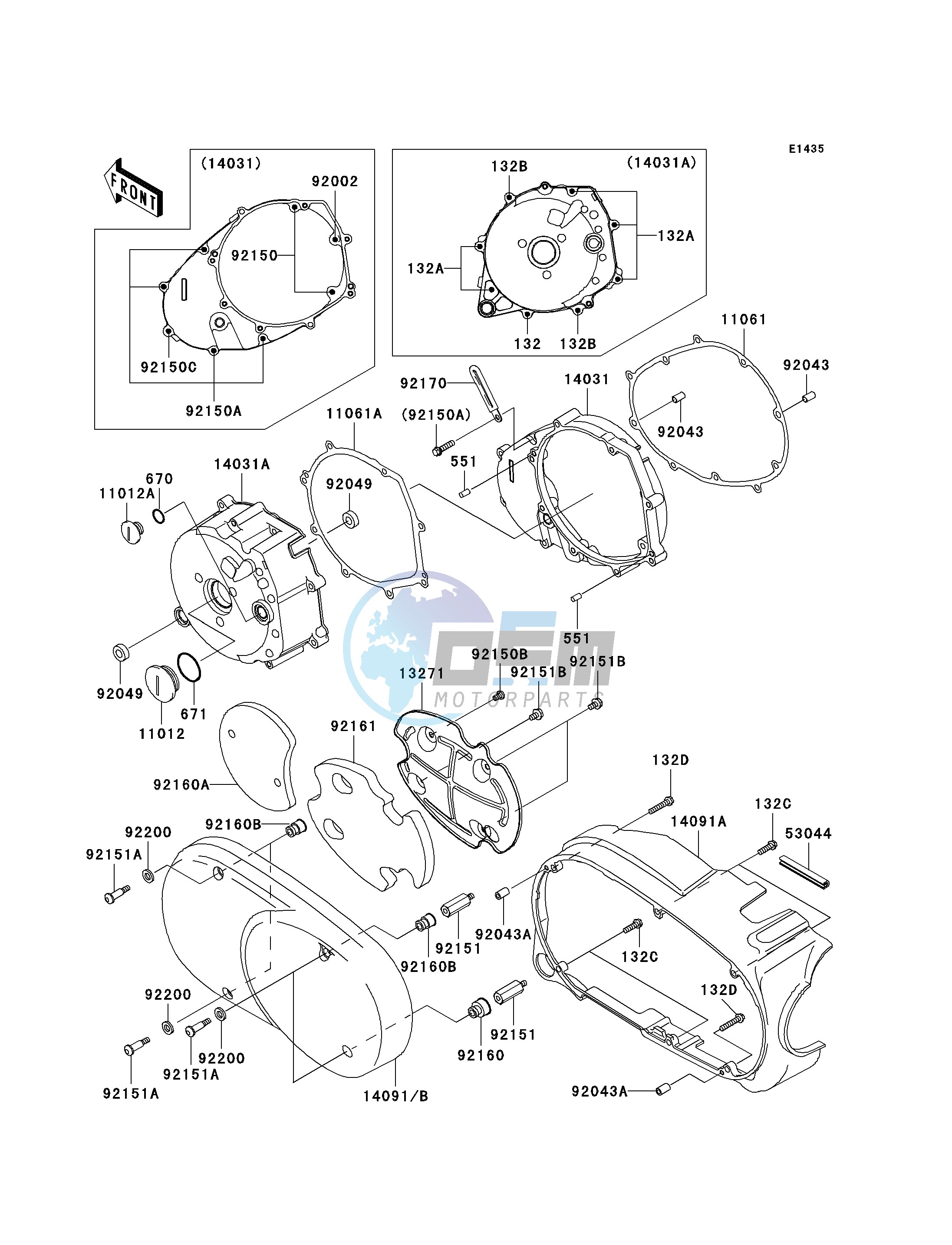 LEFT ENGINE COVER-- S- -